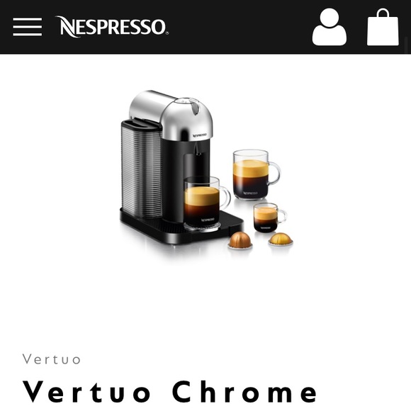 Nespresso Other - Nespresso Vertuo Line Chrome Coffeemaker